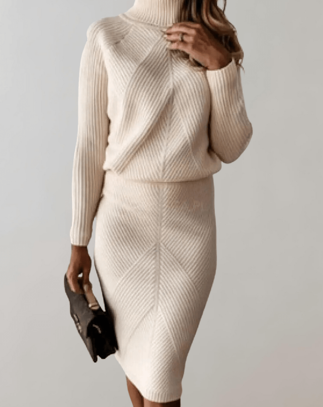 Pilar | Conjunto Punto Mujer Cuello Alto Manga Larga