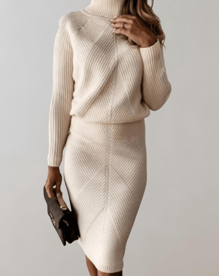 Pilar | Conjunto Punto Mujer Cuello Alto Manga Larga