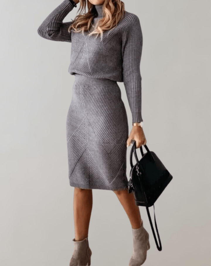 Pilar | Conjunto Punto Mujer Cuello Alto Manga Larga