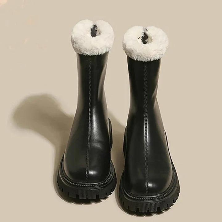 Cristina | Botines de Invierno con Pelo Chunky