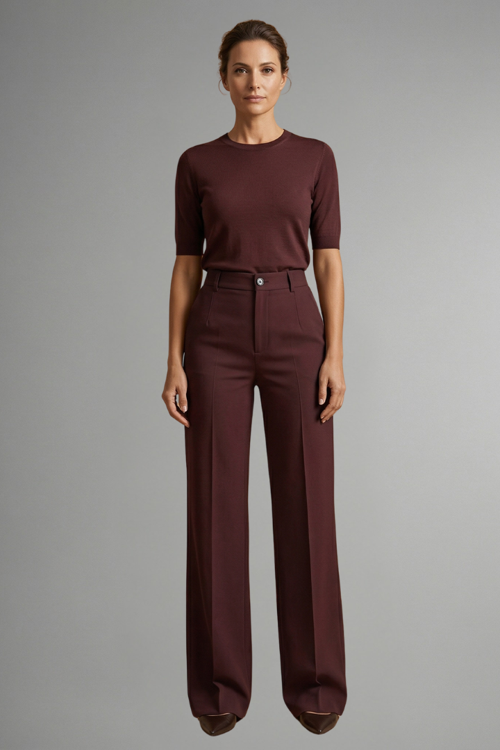 Sara | Conjunto de Pantalones Mujer y Top Corto