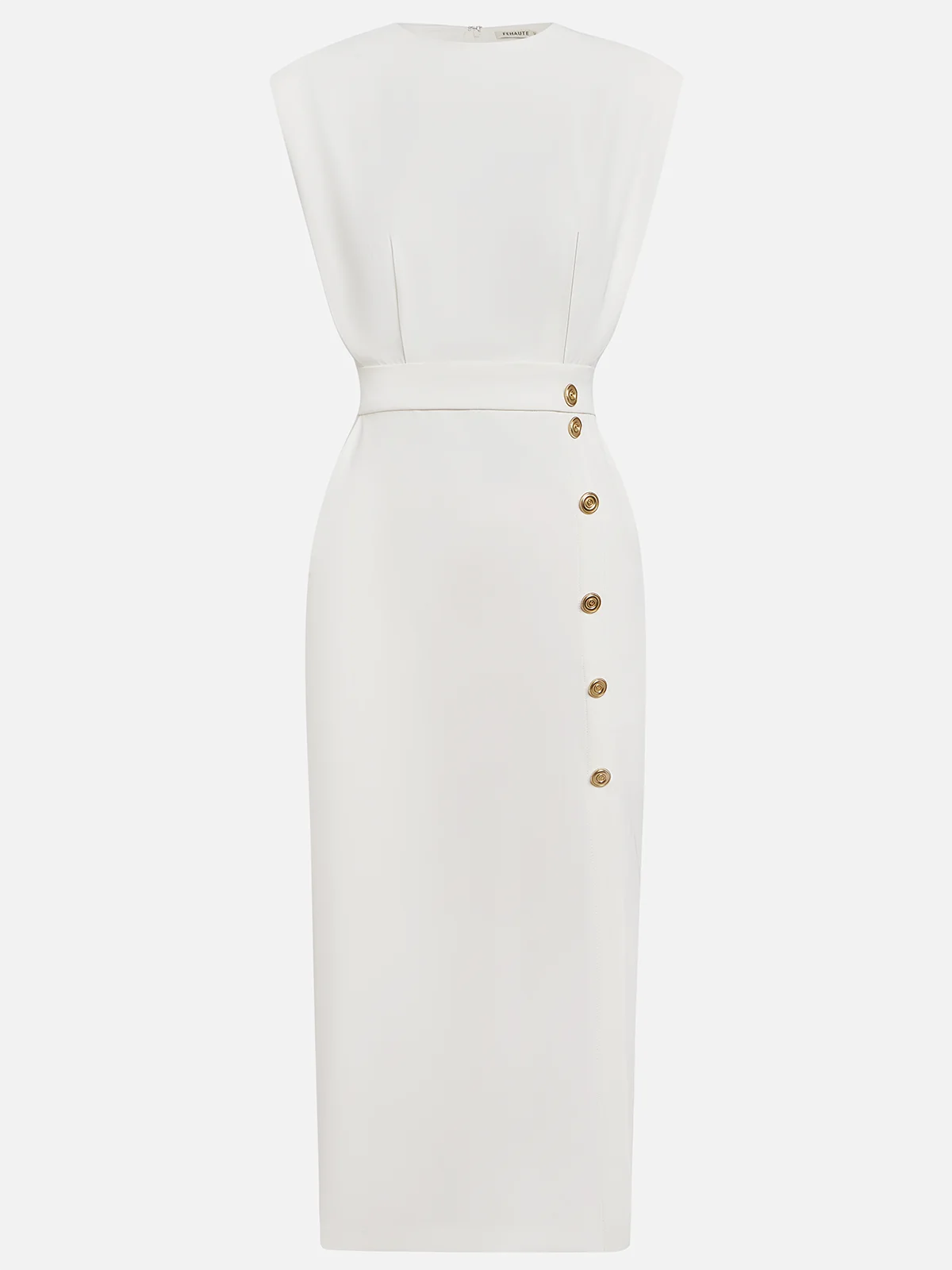 Sara | Vestido Midi Mujer Botones Falda Abertura