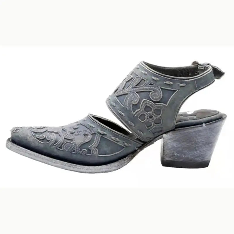 Teresa | Zapatos de Tacón Bloque Puntera Afilada