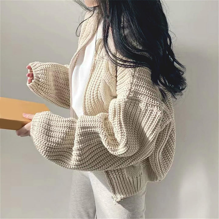 Sofía | Cárdigan de Punto Oversize con Cremallera