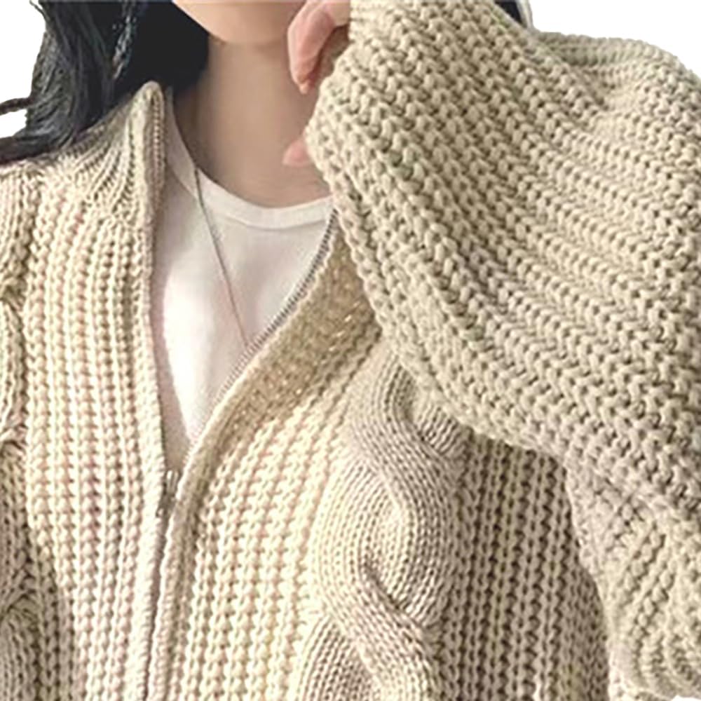 Sofía | Cárdigan de Punto Oversize con Cremallera