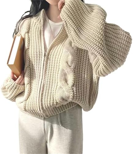Sofía | Cárdigan de Punto Oversize con Cremallera