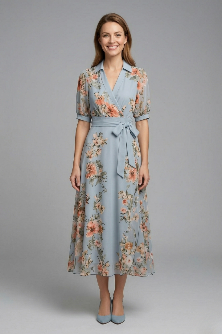 Teresa | Vestido Midi Floral Mujer