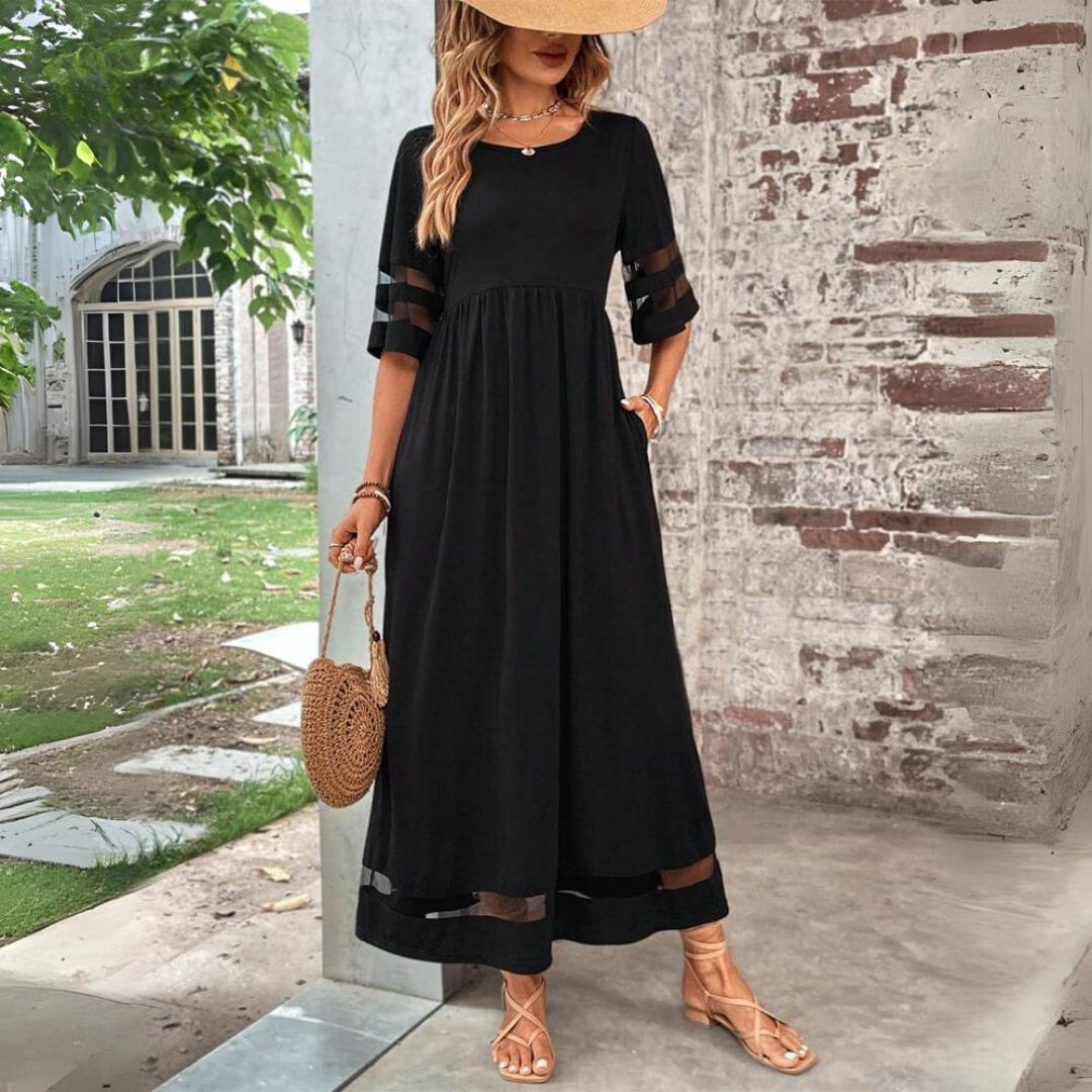 Teresa | Vestido Midi Maxi Mujer con Malla
