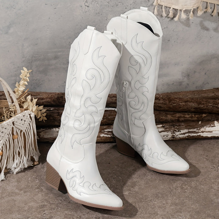 Valentina | Botas Cowboy Mujer Bordadas Caña Alta
