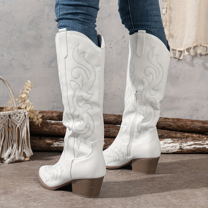 Valentina | Botas Cowboy Mujer Bordadas Caña Alta