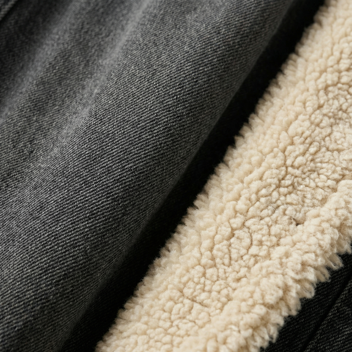 Valeria | Chaqueta Larga de Mezclilla Forrada
