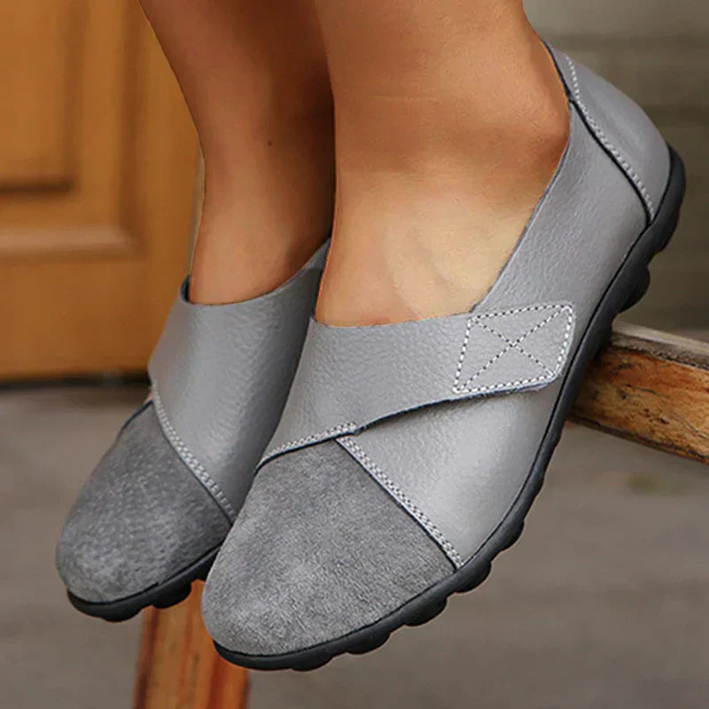 Valeria | Mocasines de Cuero con Costuras Mujer