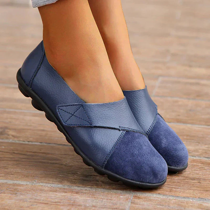 Valeria | Mocasines de Cuero con Costuras Mujer