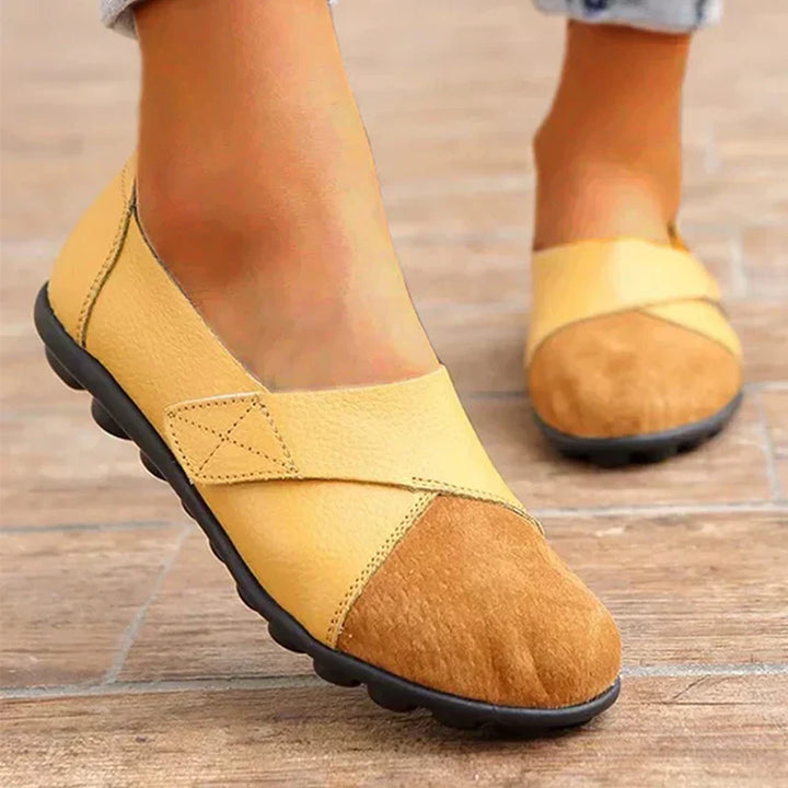 Valeria | Mocasines de Cuero con Costuras Mujer