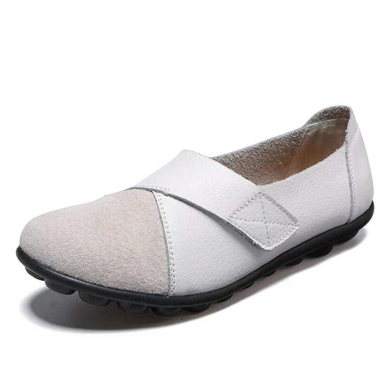 Valeria | Mocasines de Cuero con Costuras Mujer