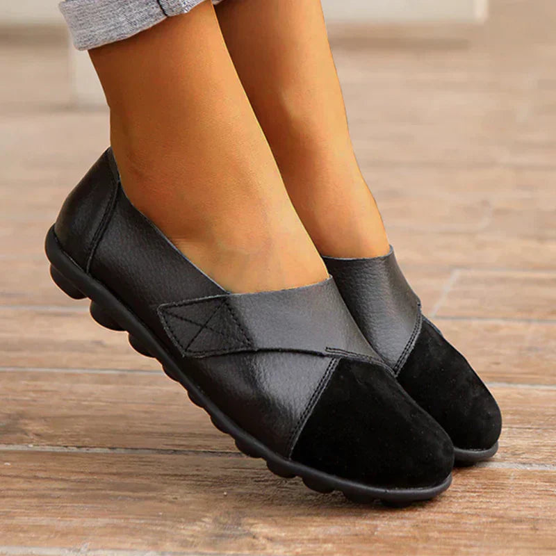 Valeria | Mocasines de Cuero con Costuras Mujer