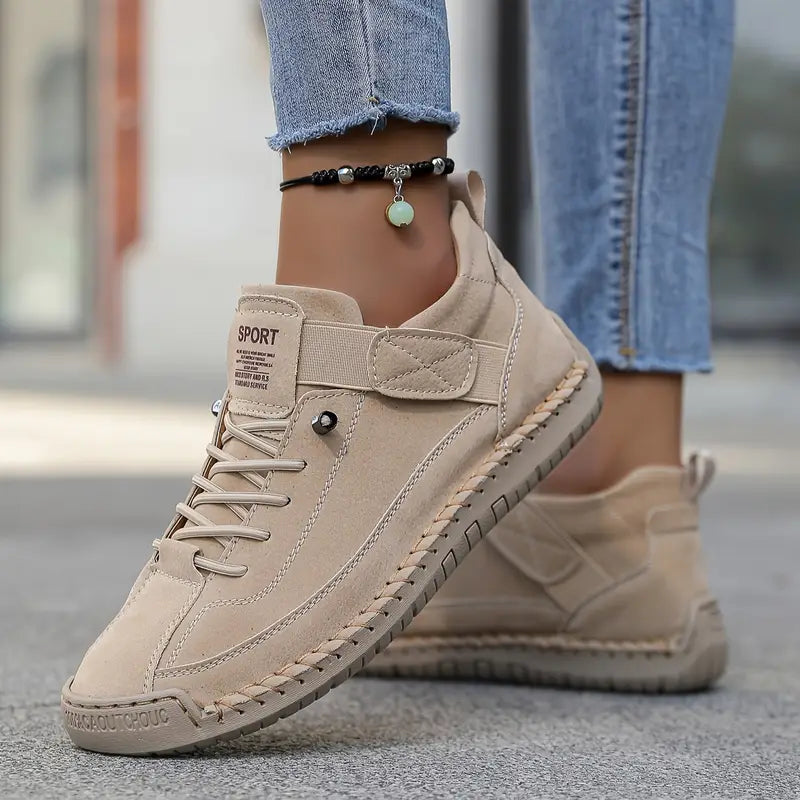 Valeria | Zapatillas de Caminata Cuero Cordones