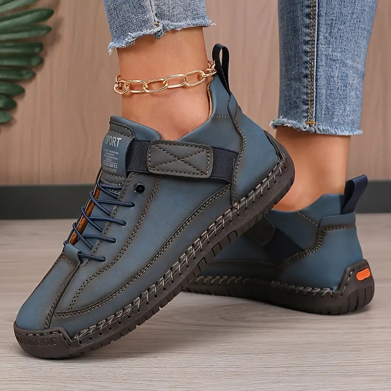 Valeria | Zapatillas de Caminata Cuero Cordones