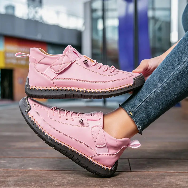 Valeria | Zapatillas de Caminata Cuero Cordones