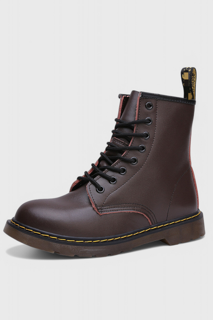 Toni | Botas Militares Negras de Cordones
