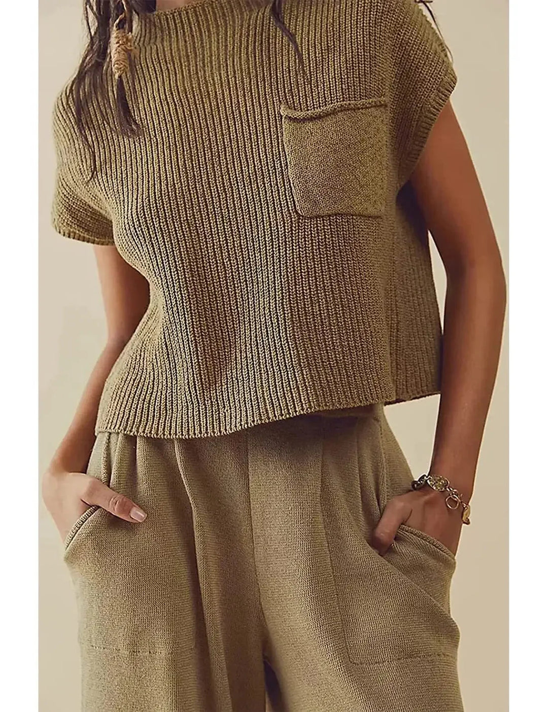 Marta | Conjunto de Punto Relajado Corto
