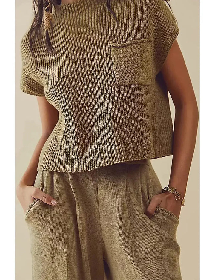 Marta | Conjunto de Punto Relajado Corto