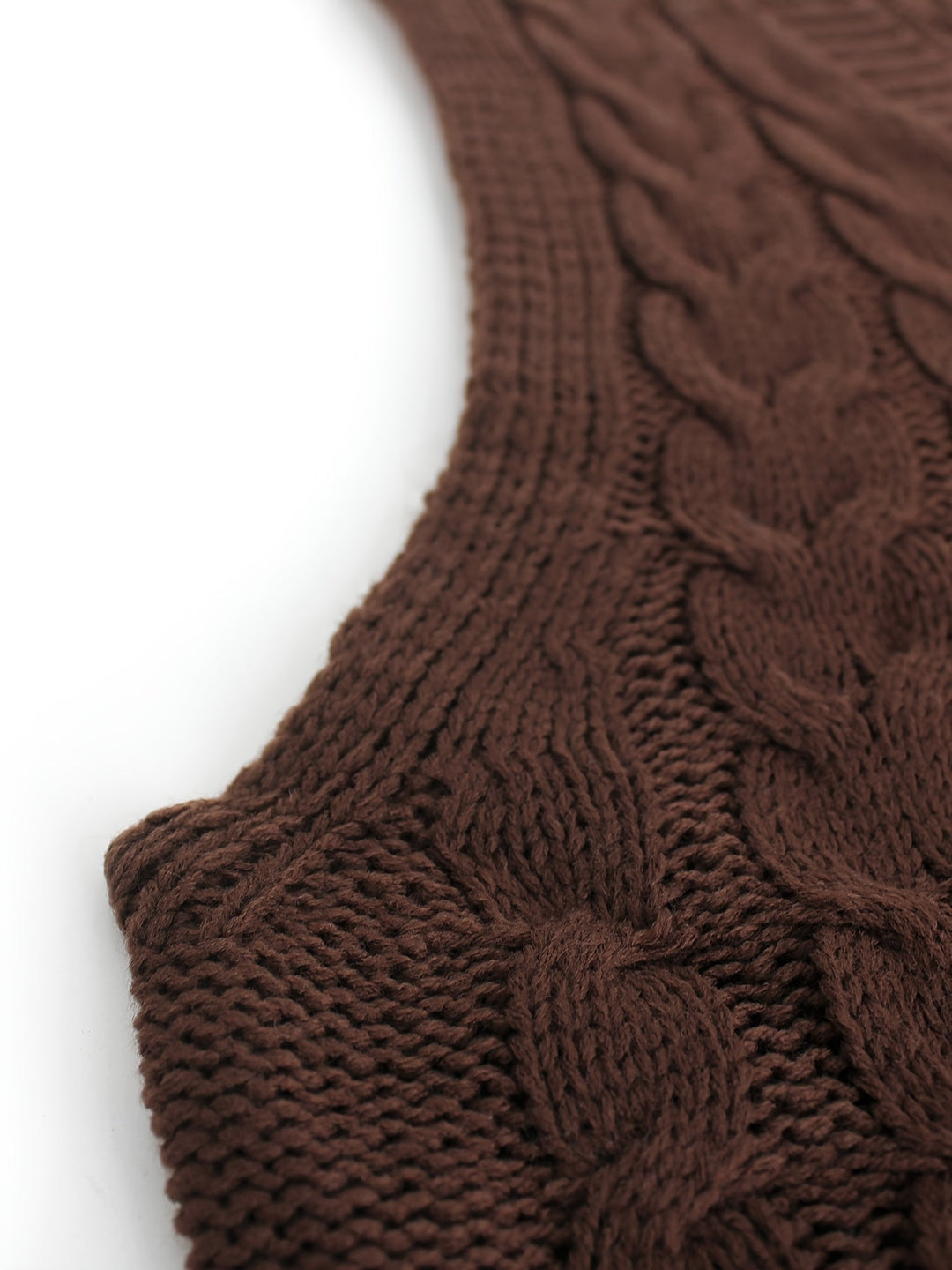 Amelia | Chaleco de Punto Trenzado Mujer
