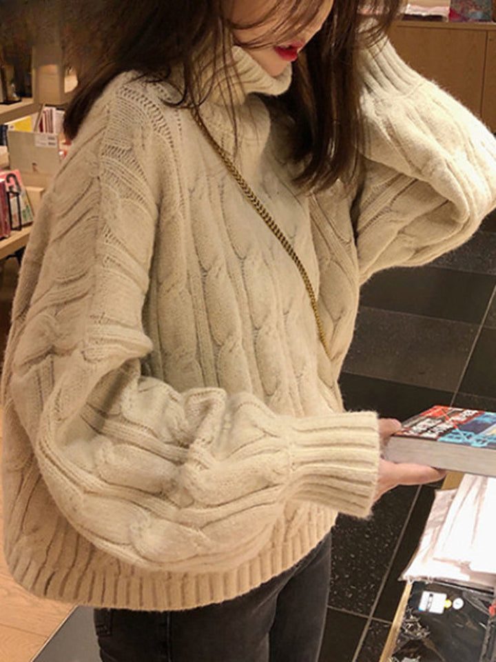 Marta | Jersey de Punto Cuello Cisne Oversize Mujer