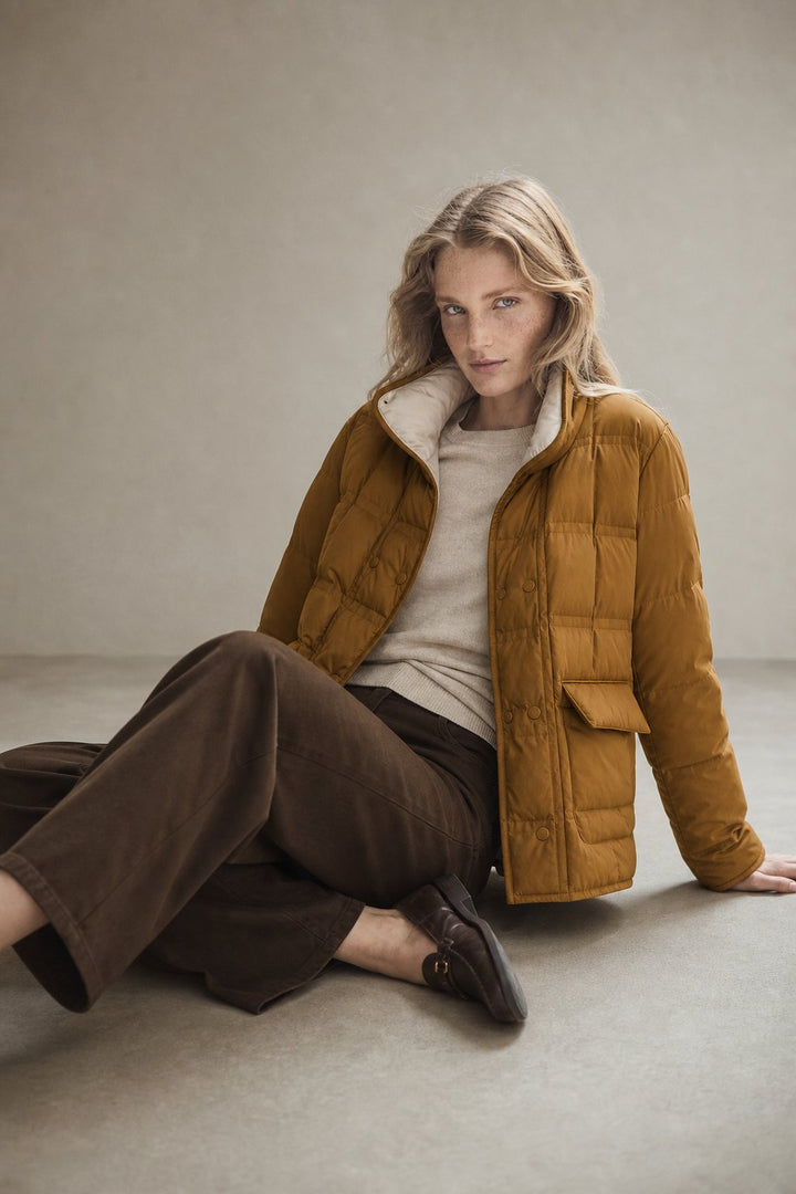 Elena | Chaqueta Acolchada Mujer Cuello Alto