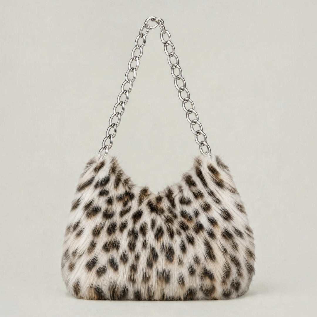 Belén | Bolso de Hombro Leopardo Pelo Sintético