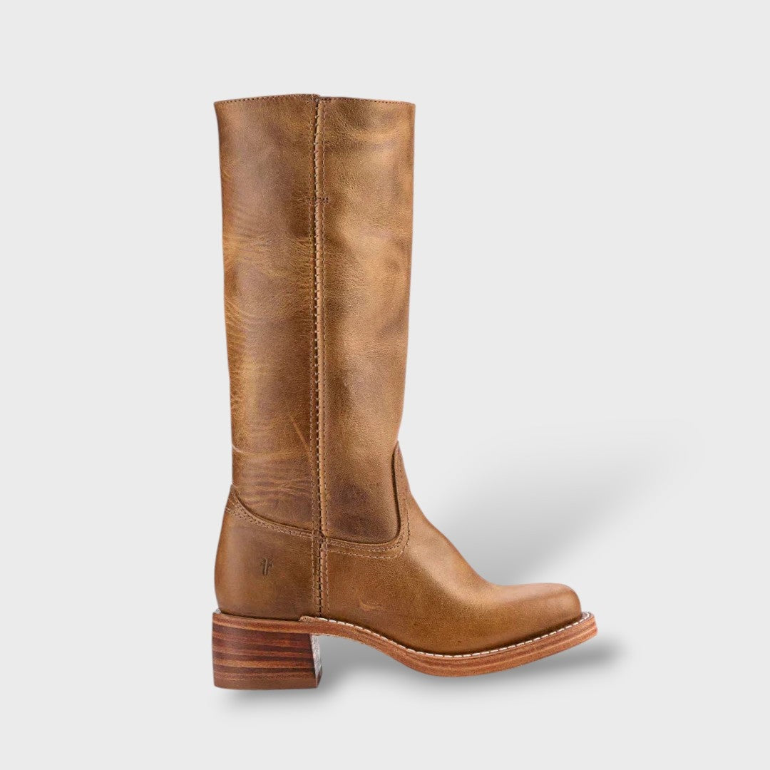 Diana | Botas Altas de Piel con Tacón