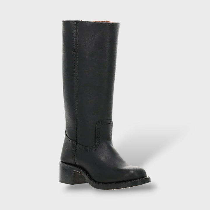 Diana | Botas Altas de Piel con Tacón