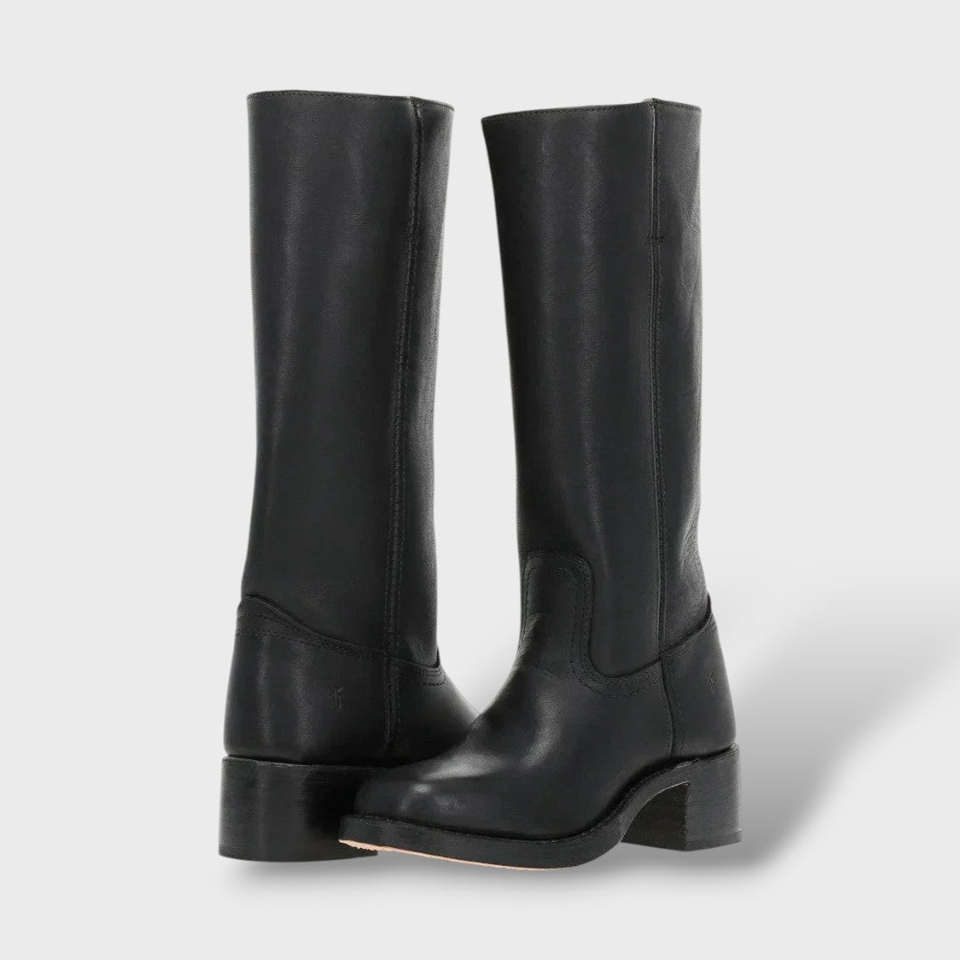Diana | Botas Altas de Piel con Tacón