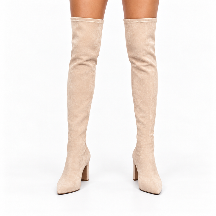 Elena | Botas Altas Caña Puntiagudas Stiletto