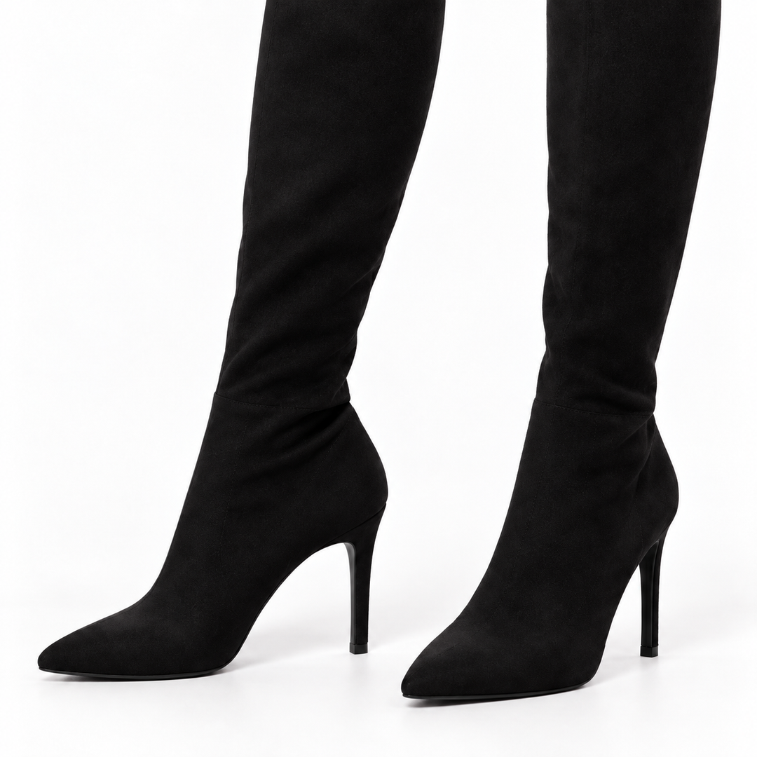 Elena | Botas Altas Caña Puntiagudas Stiletto