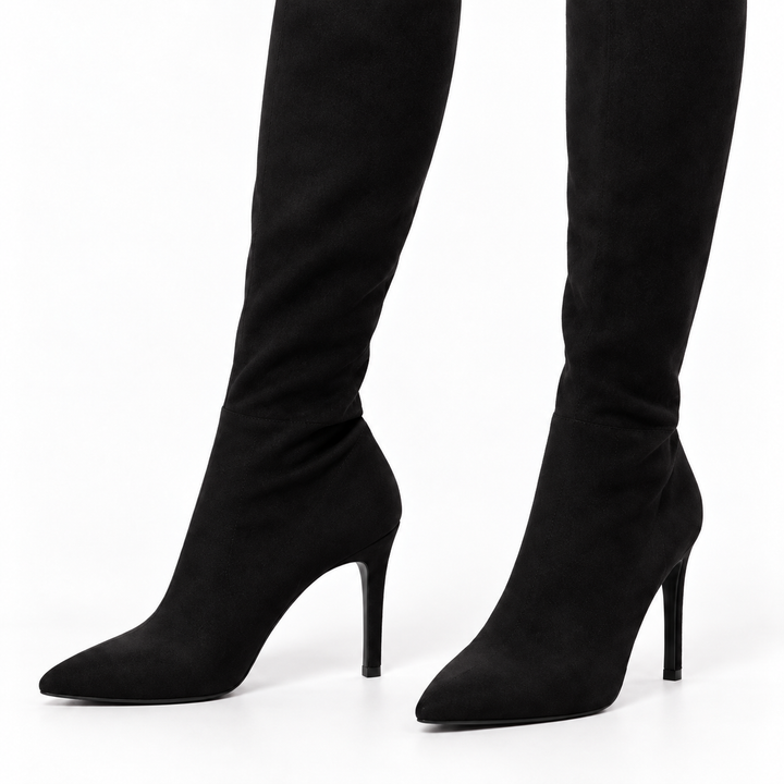 Elena | Botas Altas Caña Puntiagudas Stiletto