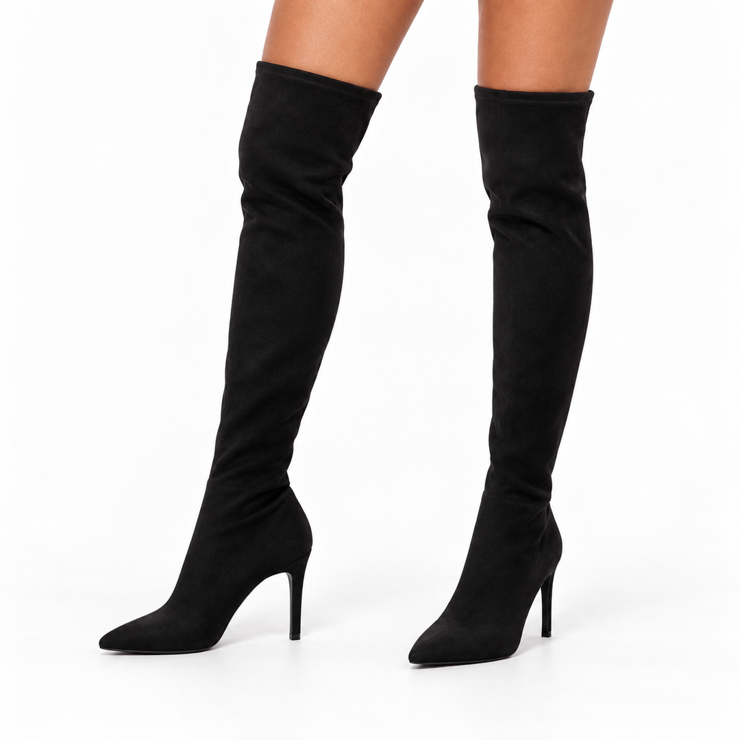 Elena | Botas Altas Caña Puntiagudas Stiletto