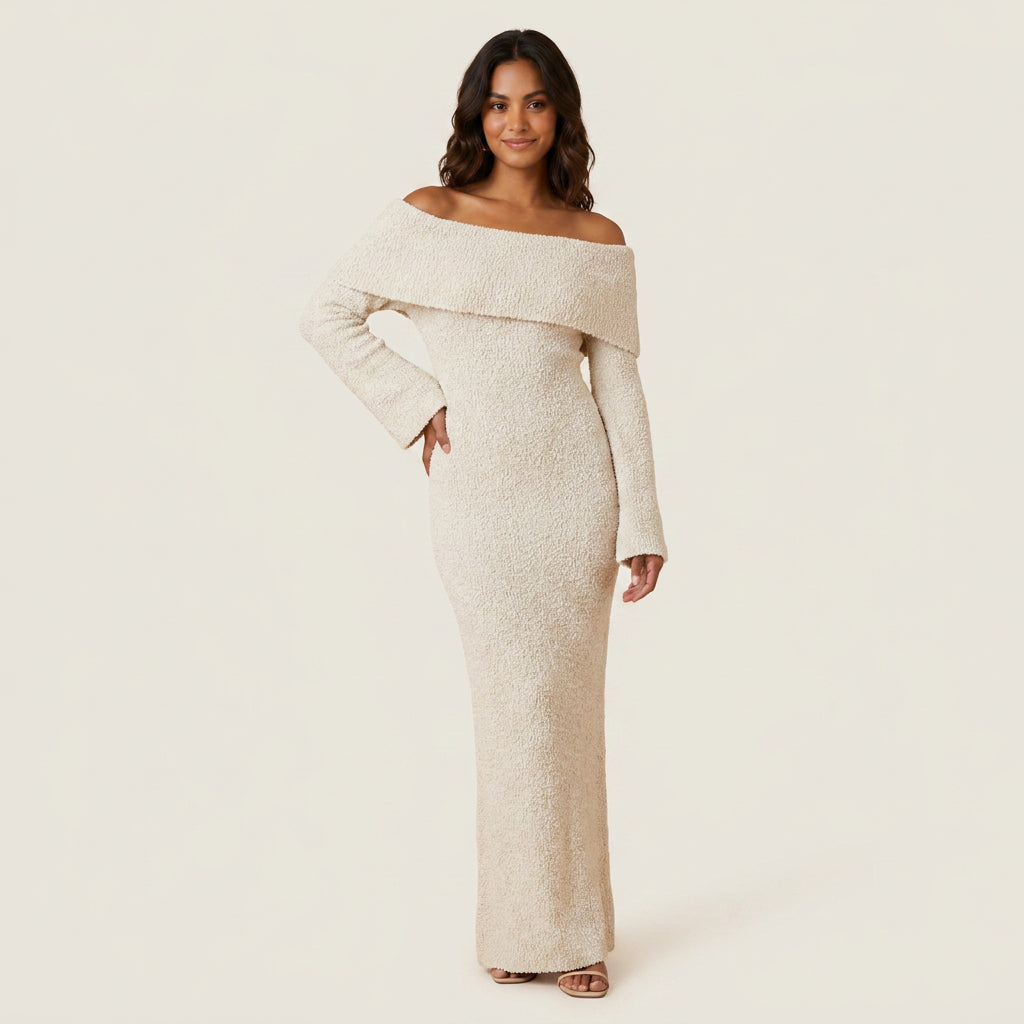Ana | Vestido Largo Punto Mujer