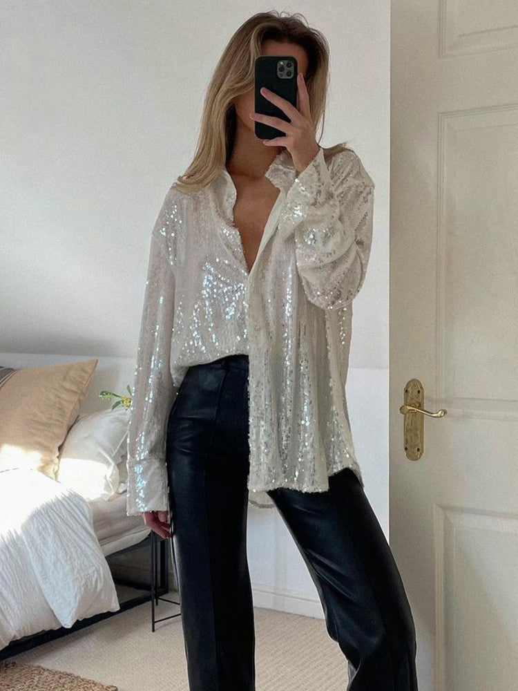 Alba | Camisa Blanca Manga Larga Botones