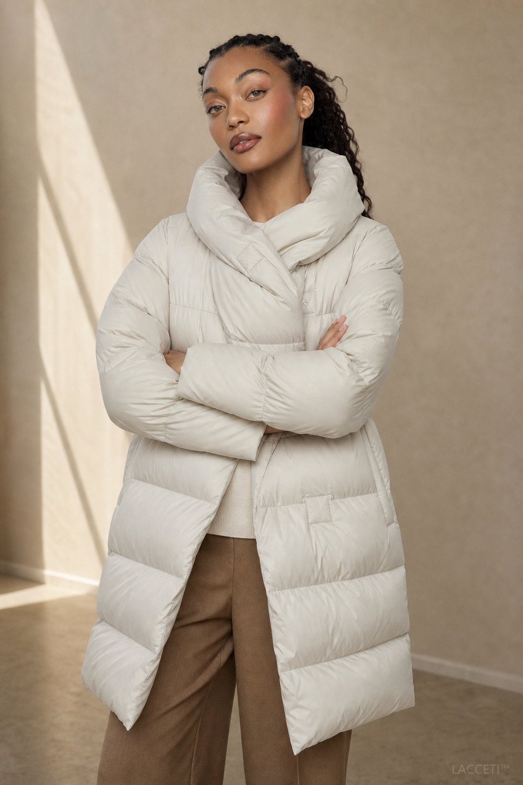 Ana | Chaqueta Acolchada con Capucha Larga