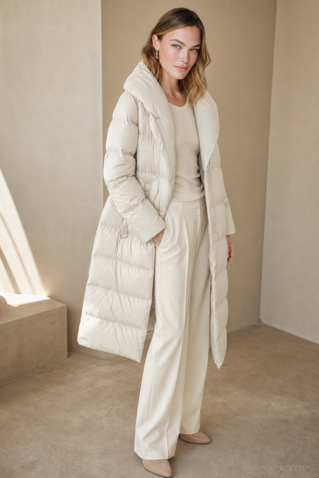 Ana | Chaqueta Acolchada con Capucha Larga