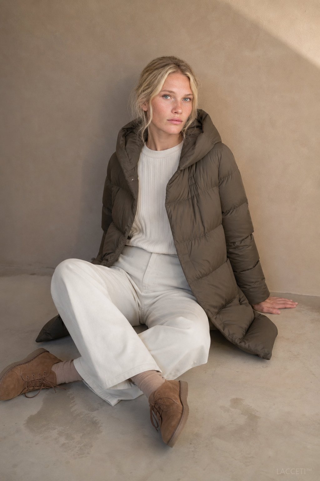Ana | Chaqueta Acolchada con Capucha Larga