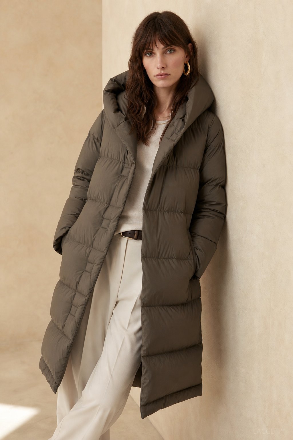 Ana | Chaqueta Acolchada con Capucha Larga