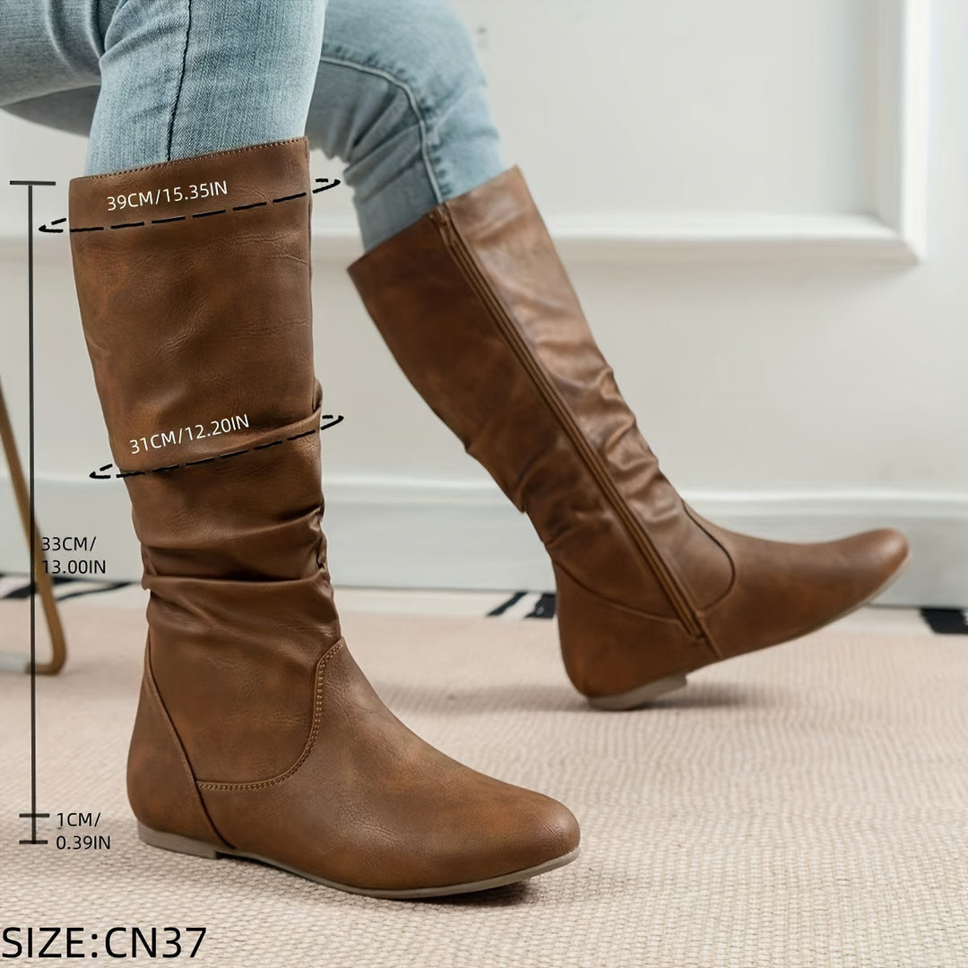 Elena | Botas Slouch Caña Media Mujer