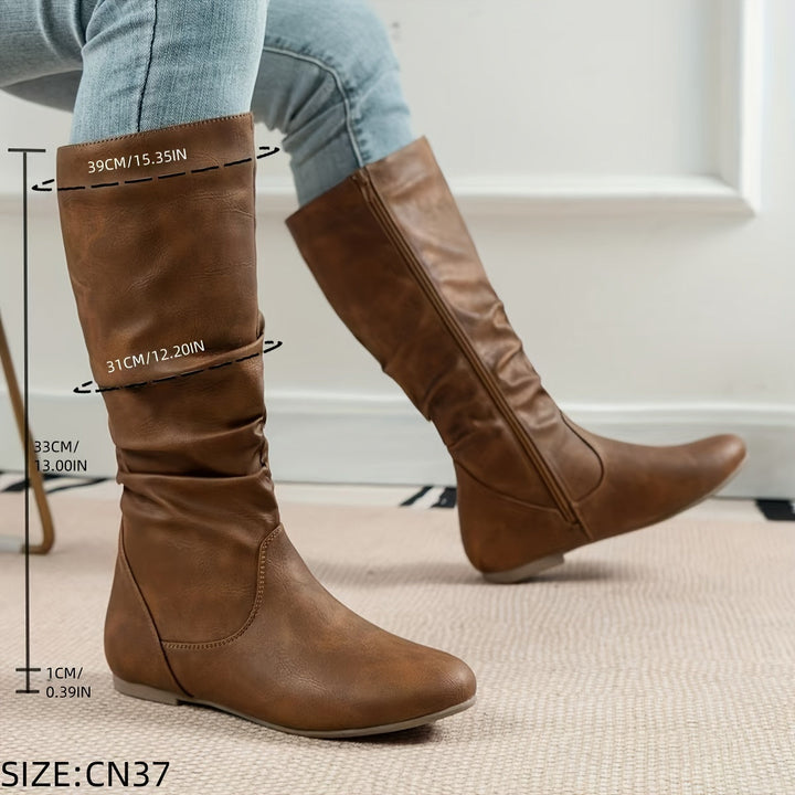 Elena | Botas Slouch Caña Media Mujer