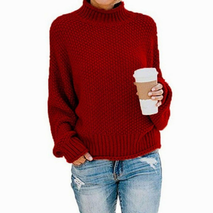 Diana | Jersey de Cuello Alto Mujer Punto Chunky Oversize