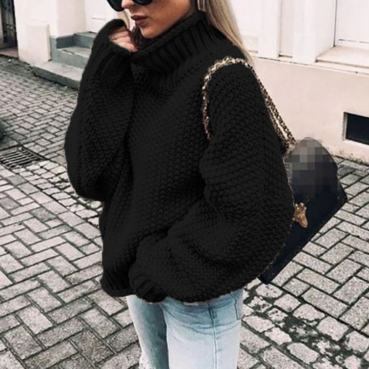 Diana | Jersey de Cuello Alto Mujer Punto Chunky Oversize