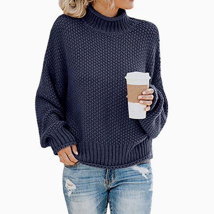 Diana | Jersey de Cuello Alto Mujer Punto Chunky Oversize